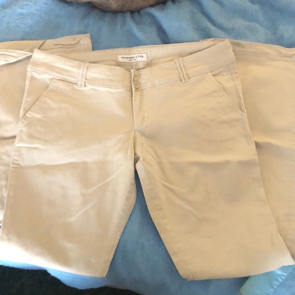 Light khaki Abercrombie pants